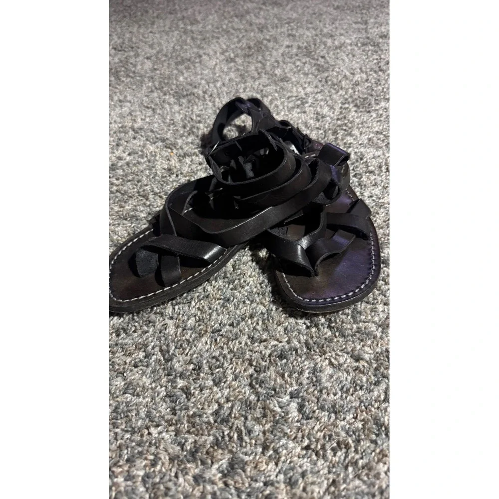 Gianluca L'Artigiano Del Cuio Leather Gladiator Sandals Italy Mens 8 Womens 10